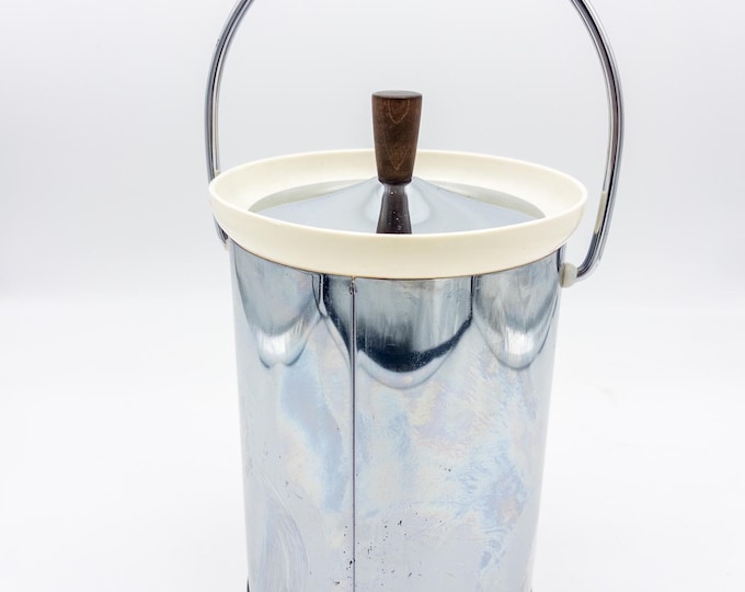 Mid Century Kromex Tall Ice Bucket Super Clean