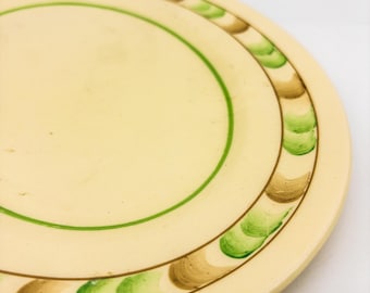 Hand Painted Oval Myott Platter 1940's