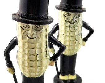 Mr. Peanut Plastic Salt and Pepper Shakers - Etsy