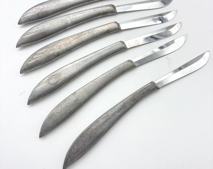 Hakusui Inami Steak Knives, Set of 6, with storage box and cotton sleeves