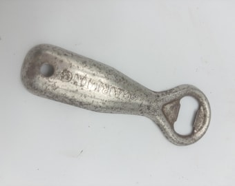 Vintage Carling Bottle Opener in Stainless Mid Century Barware, Flip Top Opener