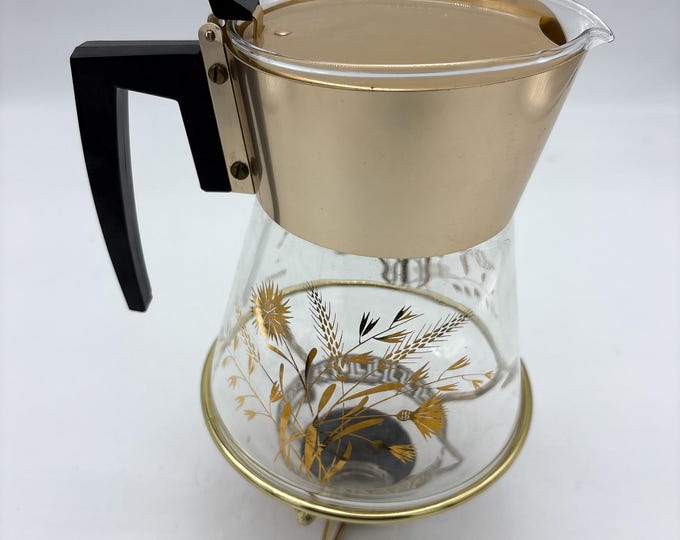 Mid Century Coffee Carafe and Warmer
