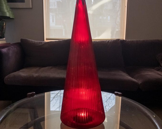Vintage Red Glass Christmas Tree