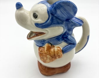 Hand Painted Rare Early Micky Mouse Ceramic Jug from the 40's