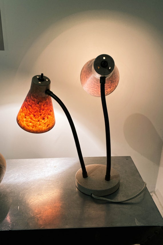 Double gooseneck desk lamp best sale