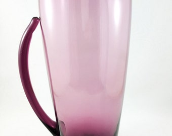 Blown Glass Purple Martini Pitcher