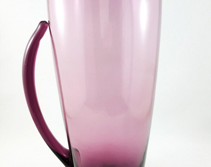 Blown Glass Purple Martini Pitcher