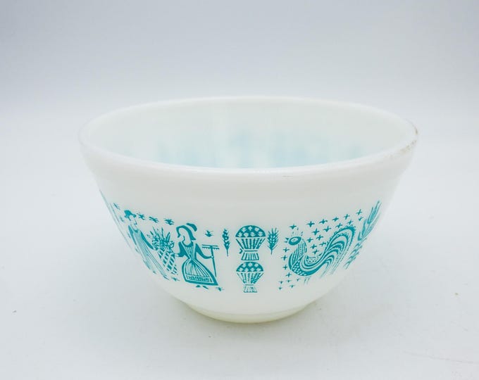 Vintage Pyrex Amish Butterprint Glass Mixing Bowl #401 1.5 Pint