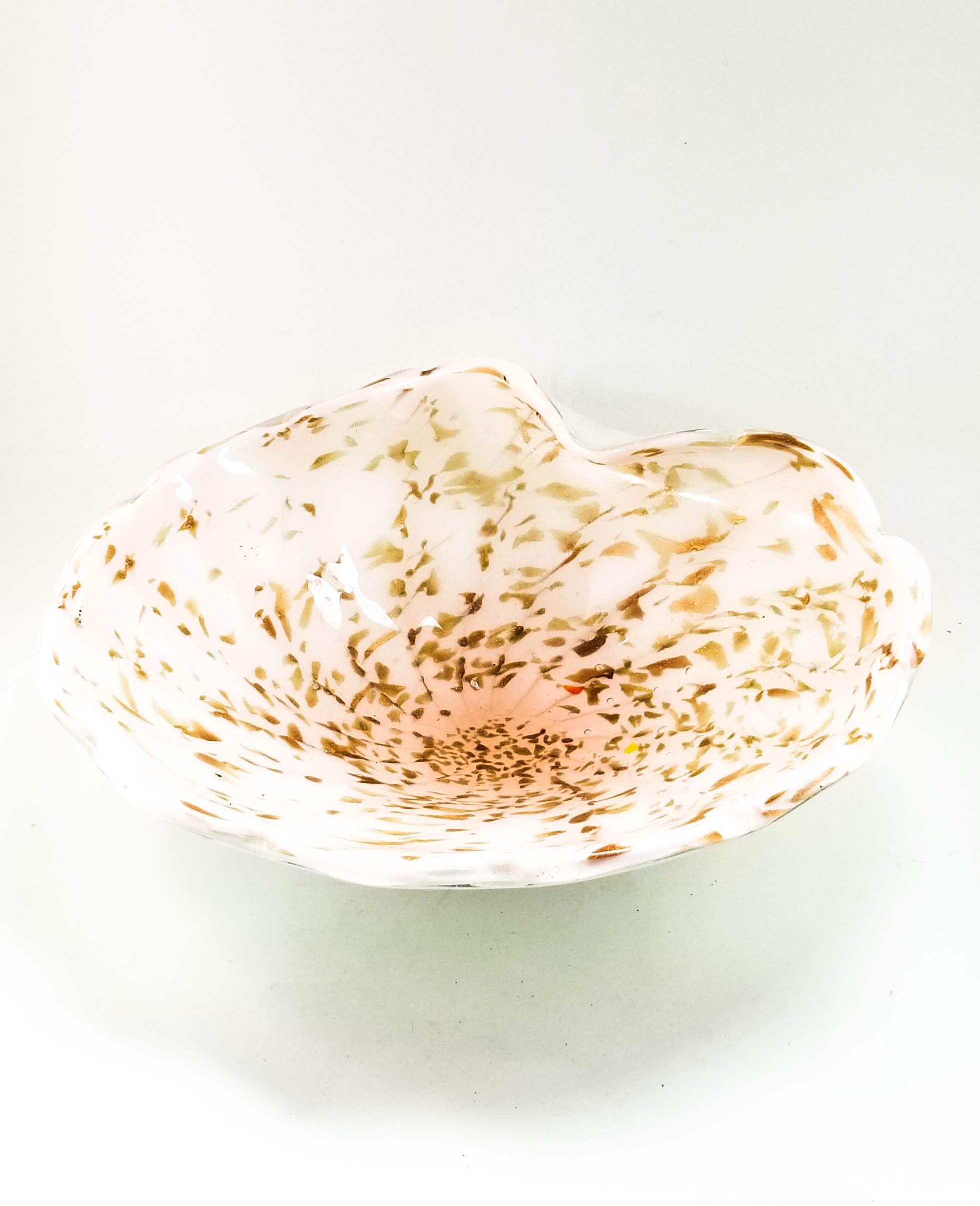 Murano Cased Glass Confetti Bowl