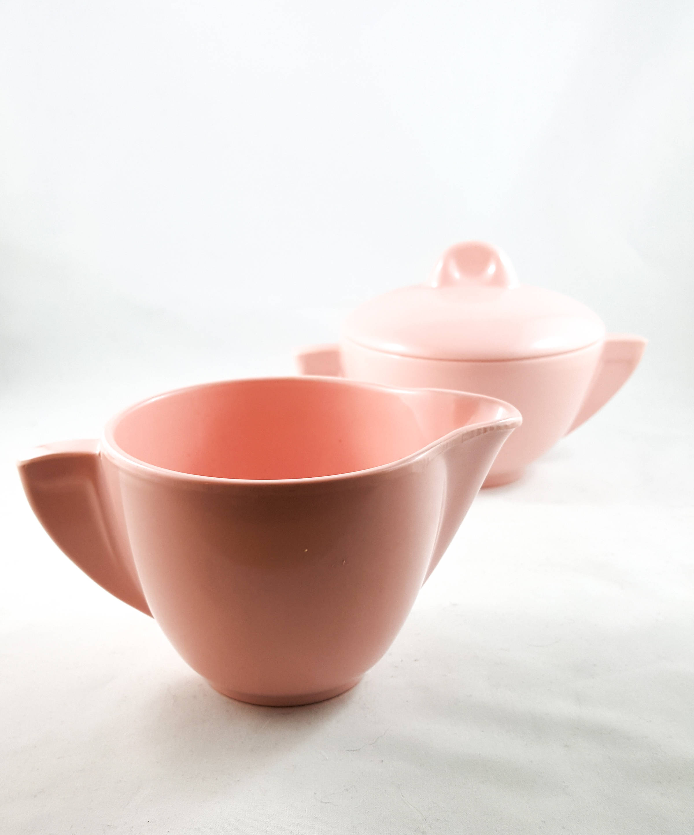 Super Cool Pink Melamine Cream and Sugar Set