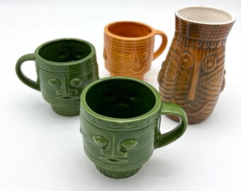Very cool Ceramic Tiki Glasses mugs