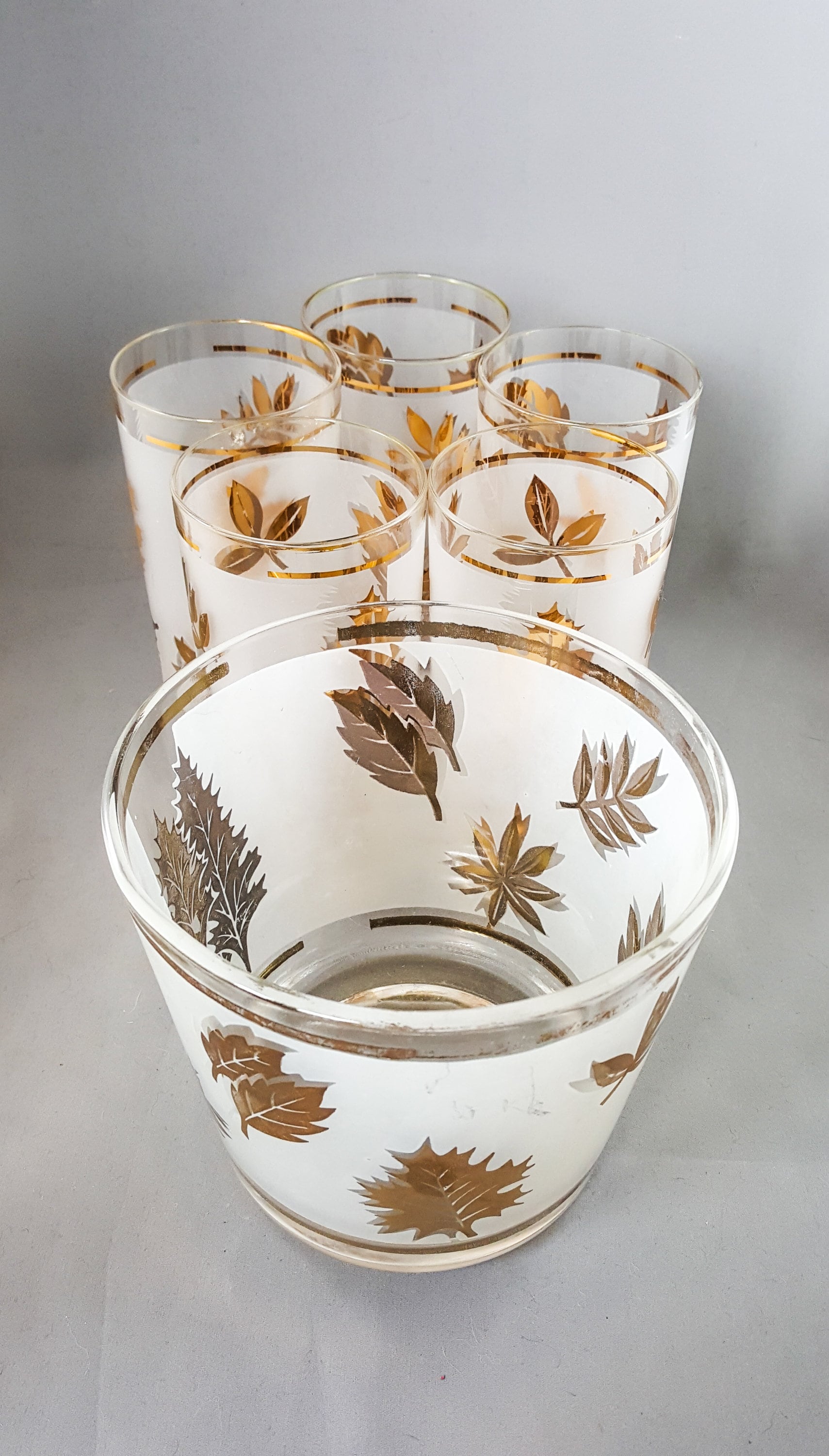 vintage drinkware glasses