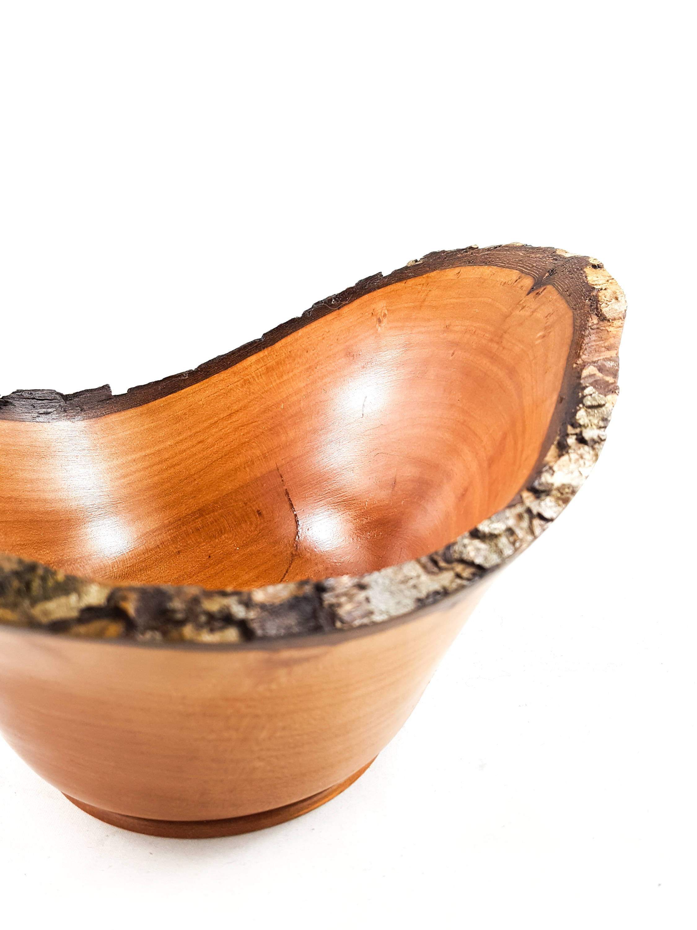 Beautiful Raw Edge Wood Bowl Natural Edge Pear Wood