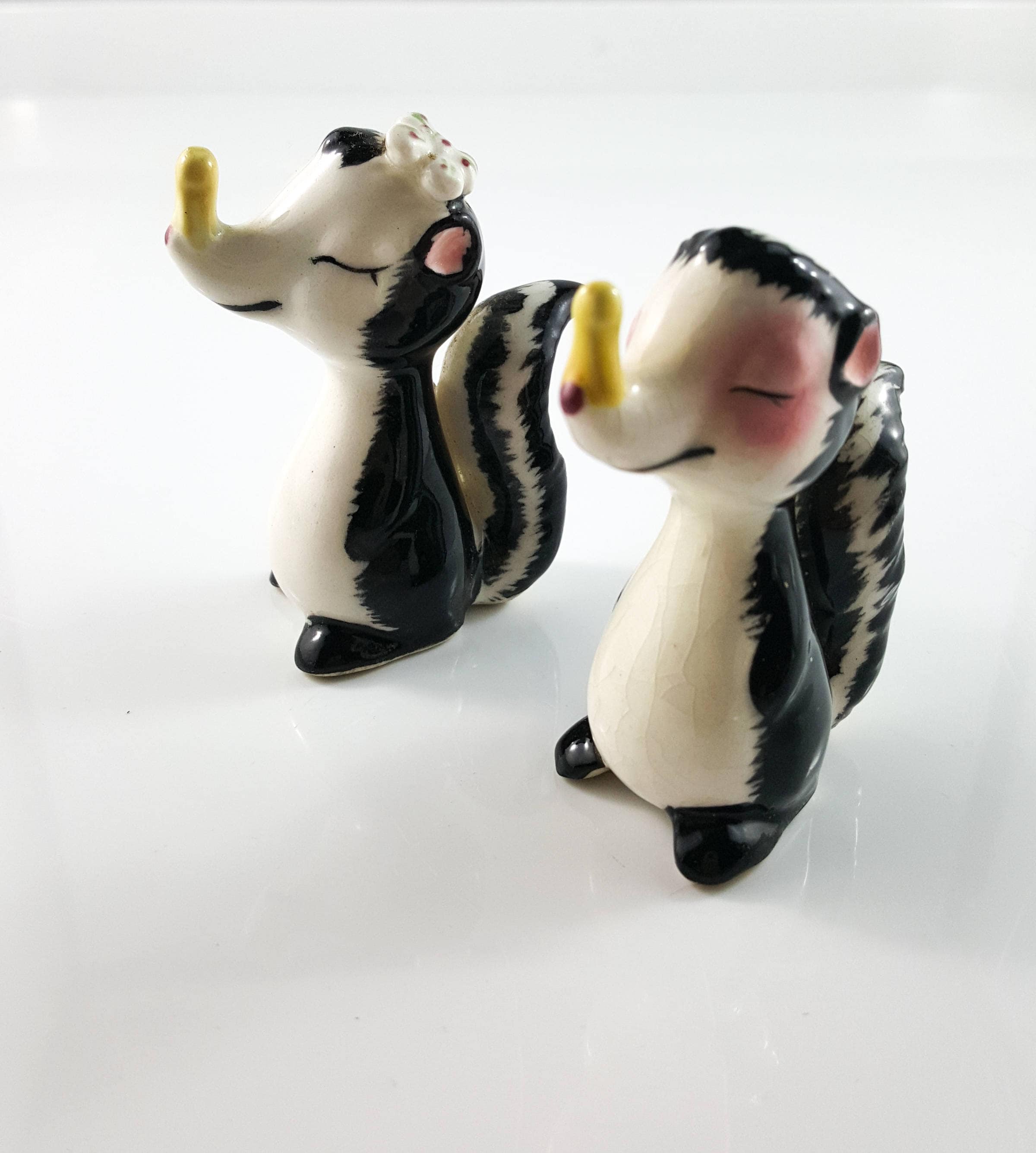 Vintage SKUNK Salt and Pepper Shakers