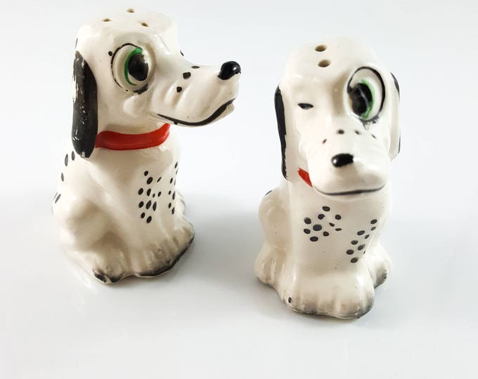 Vintage DALMATION Salt and Pepper Shakers