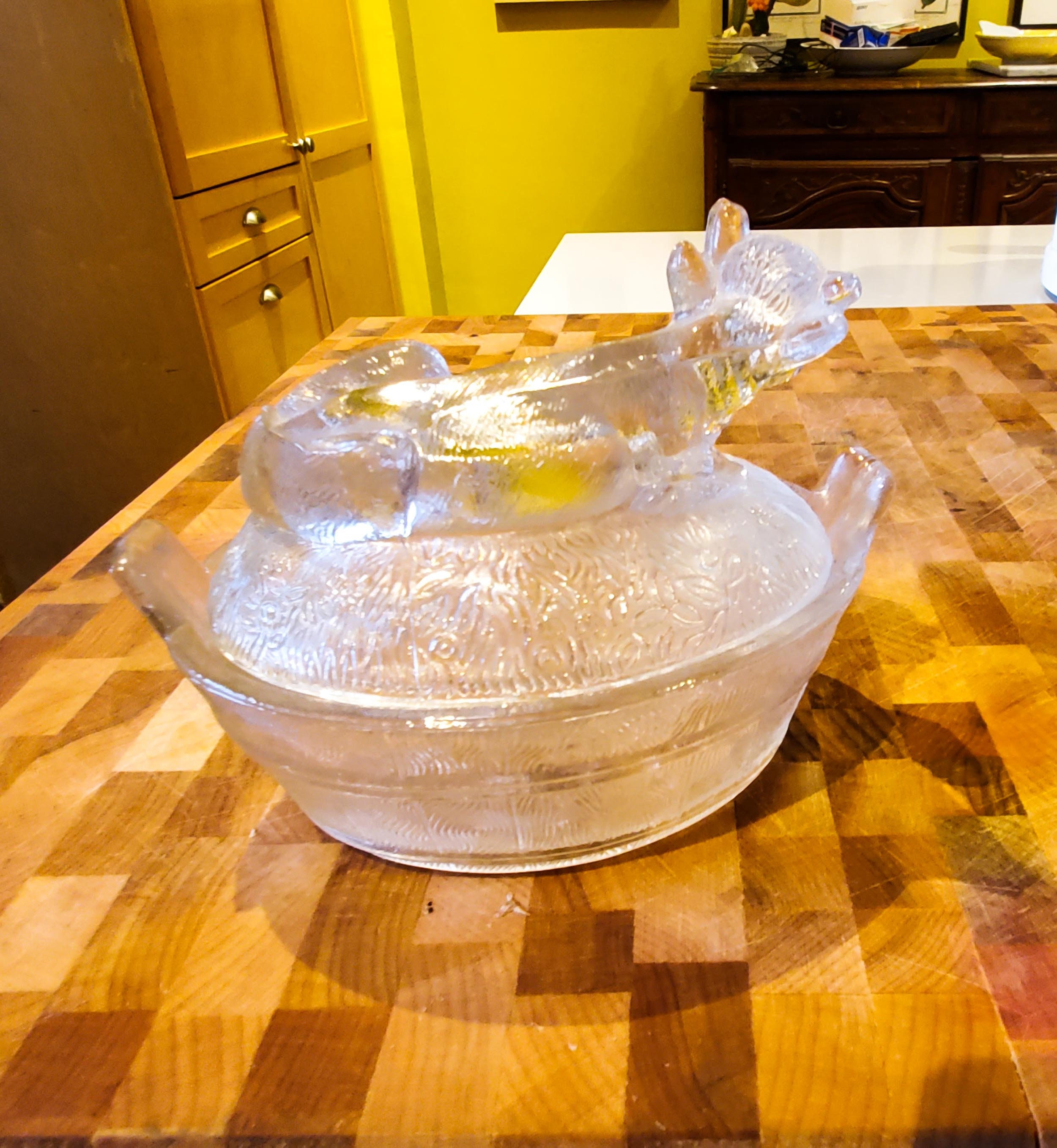 Super Cute Glass Cow Butter Dish