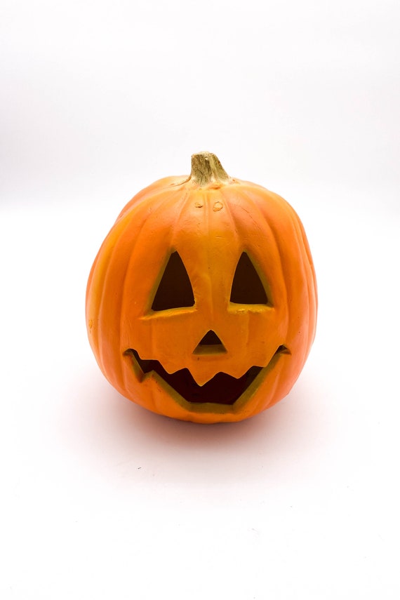 ヴィンテージ ブロモールド 電気で点灯するジャック・オー・ランタン