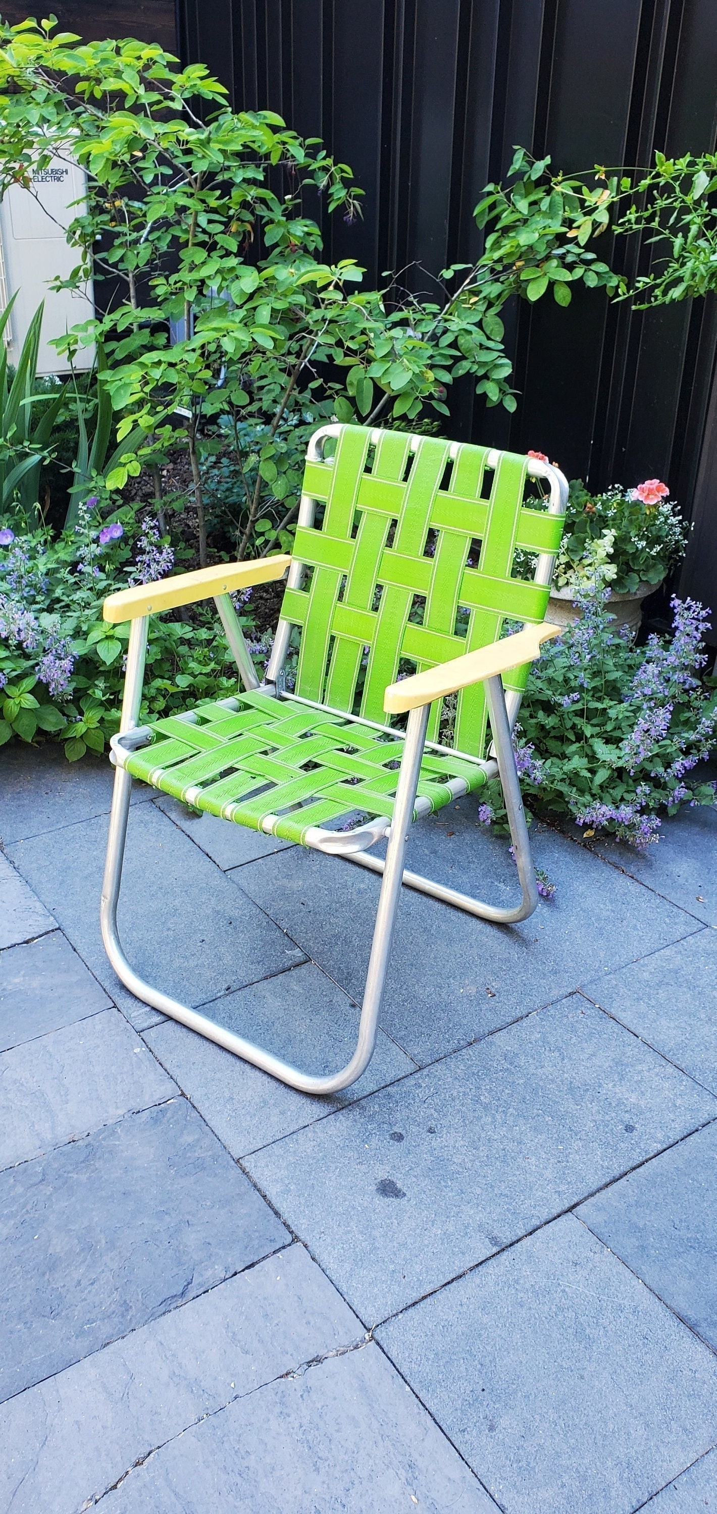 Yellow Web-kit Patio Lawn Chair Webbing Folding Chair Repair Kit Vintage  Aluminum Chair Repair 