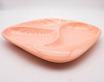 Pink 3 Section Appetizer Tray