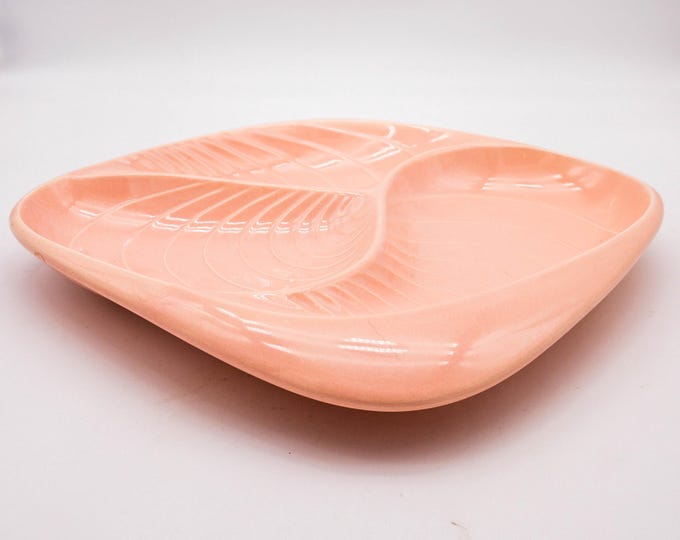 Pink 3 Section Appetizer Tray