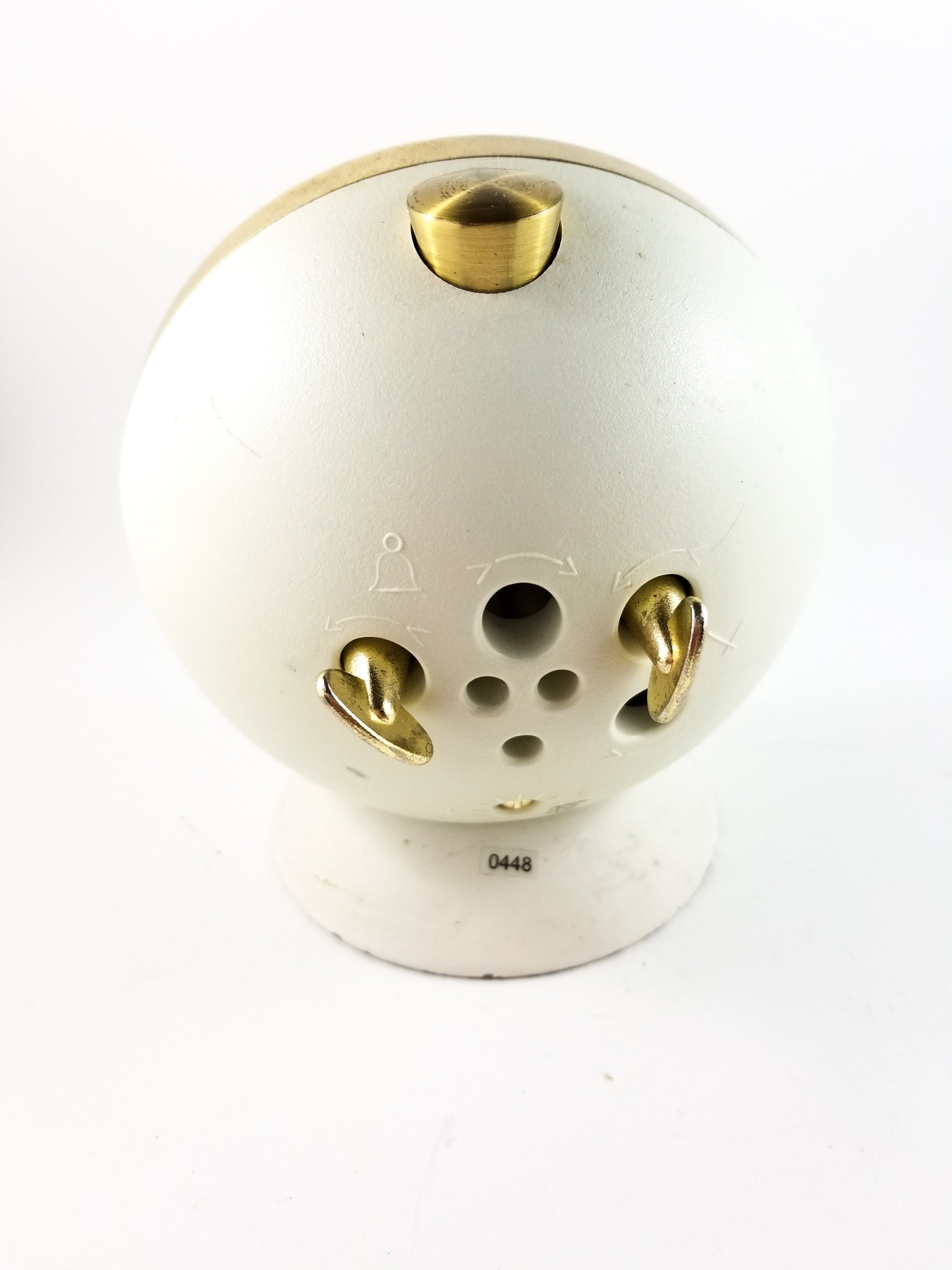 Big Ben Metal Wind Up Alarm Clock in White with Glow in the DarkNumbers