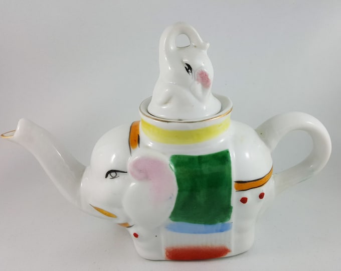 Super Cute Vintage Single Serving Elephant Tea Pot