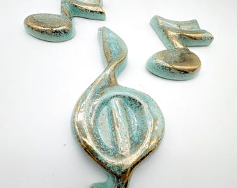 Ceramic Musical Note Wall Hanging Decor