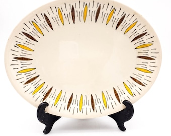 Hand Painted Oval Platter in Radiance Pattern