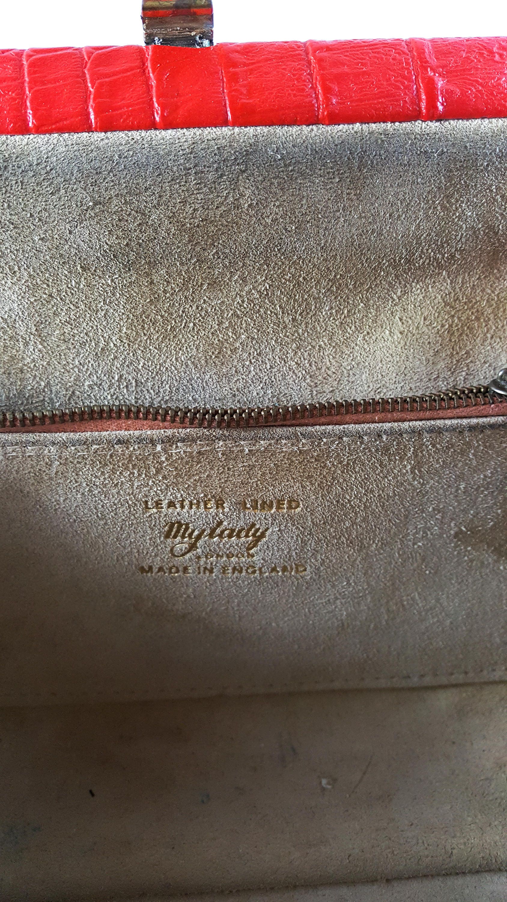 1960's Vintage My Lady Leather Lined Handbag