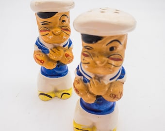 1950s Vintage Popeye Salt and Pepper Set