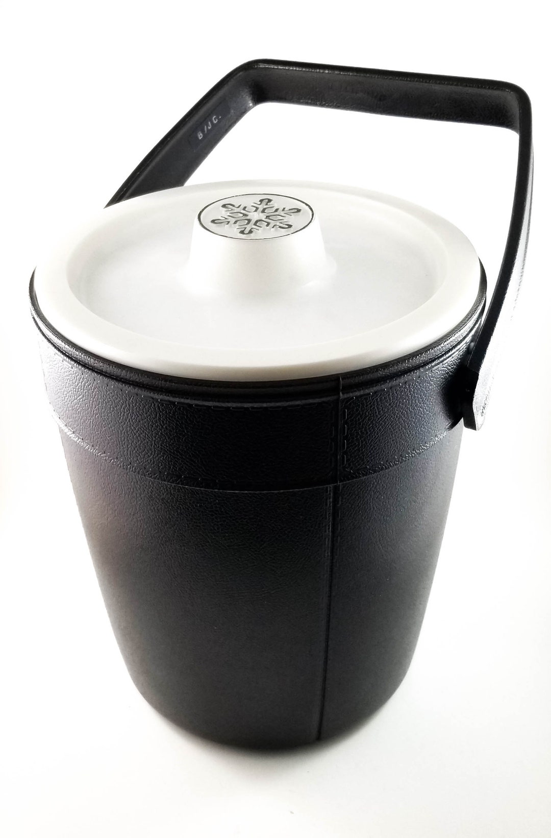 Black Jumbo Size Rubbermaid Plastic Snowflake Ice Bucket Etsy