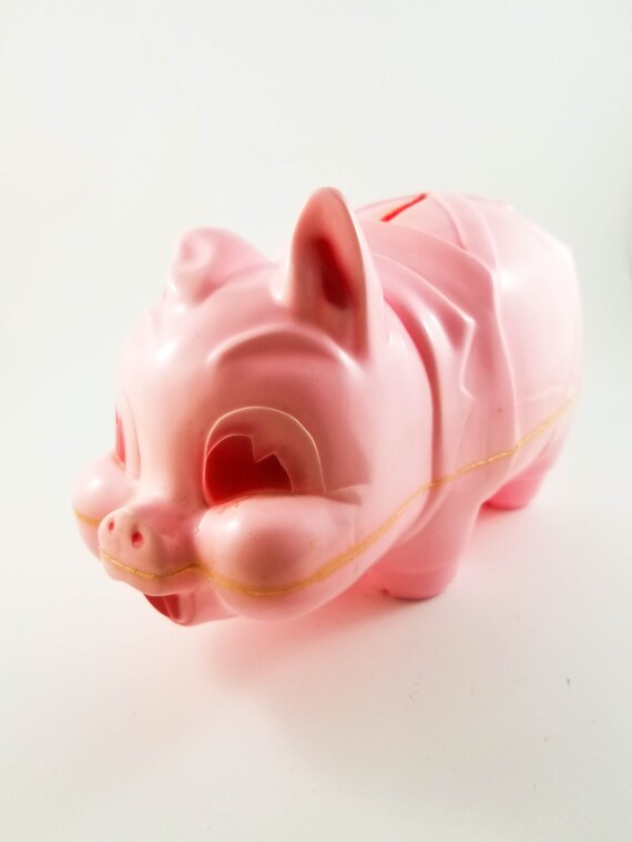 plastic pig piggy bank