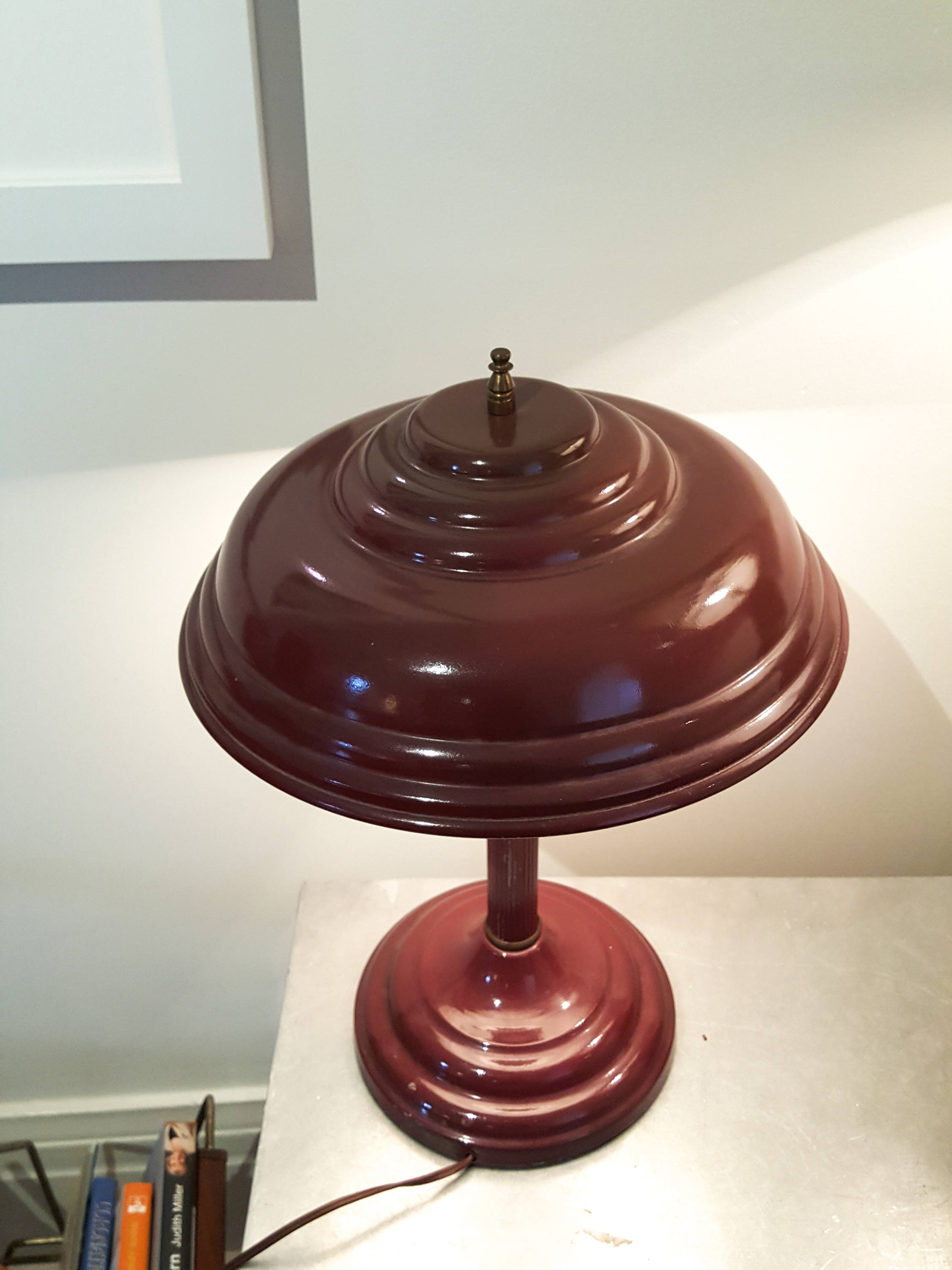 Amazing Mid Century Atomic UFO Flying Saucer Industrial lamp,vintage