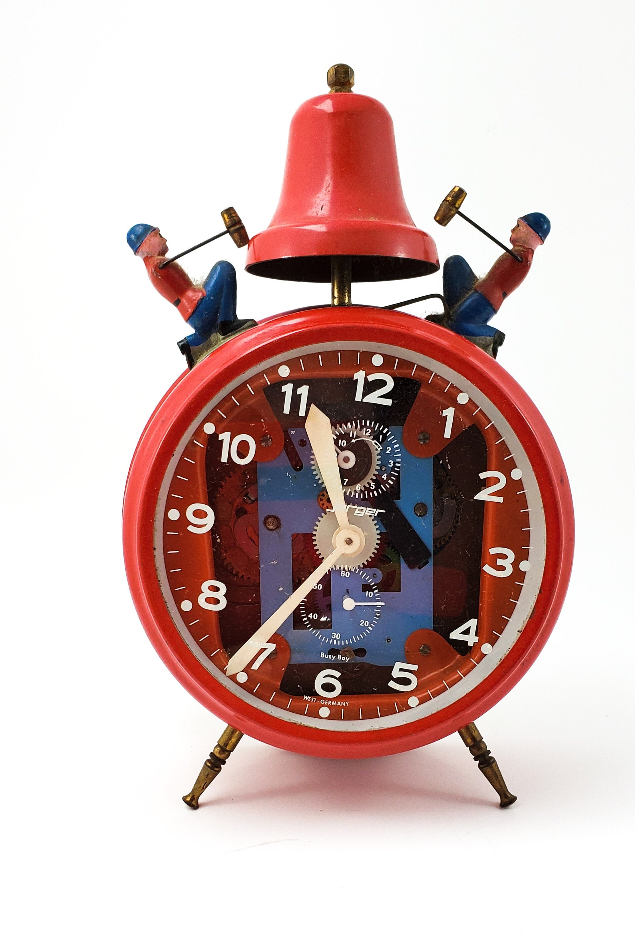 Vintage Collectible Twin Bell Footed West German Jerger Co. Busy Boy