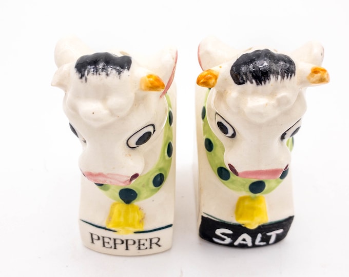 Sweet Cow Salt and Pepper Shakers