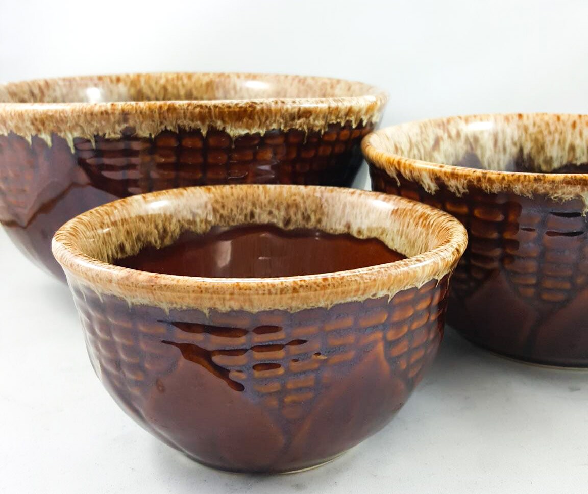 Shawnee Pottery King Corn Nesting Bowls