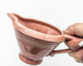 Fabulous Peony pink Fiesta Creamer Made by Homer Laughlin.