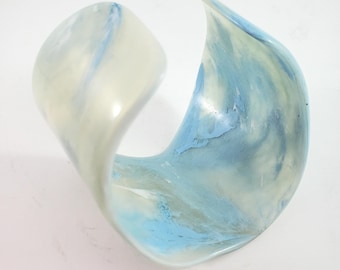 Beautiful Acrylic Marbleized lucite Bracelet
