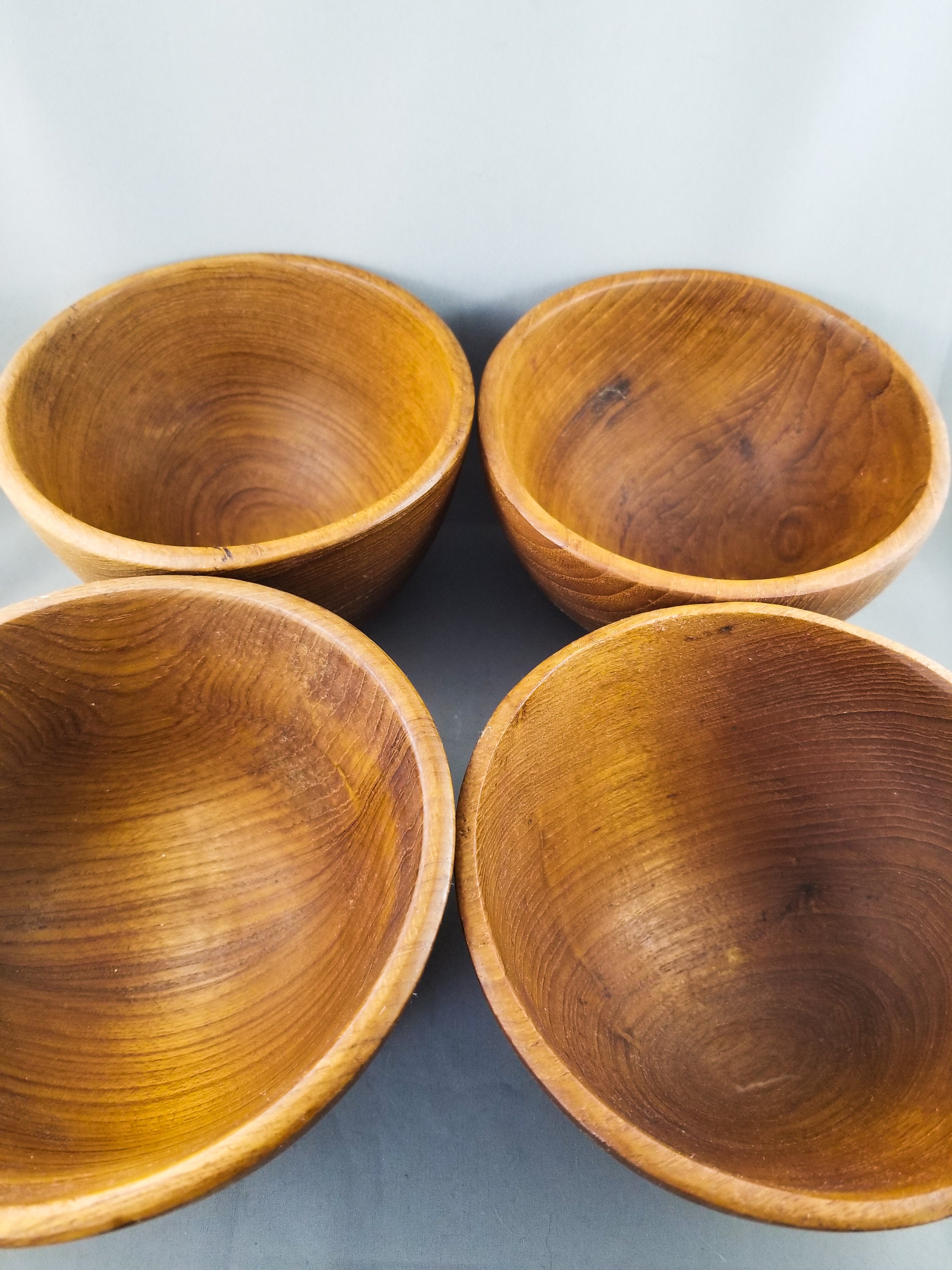 Beautiful Vintage MidMod Possibly Maple Wood Hand Turned Salad Bowl