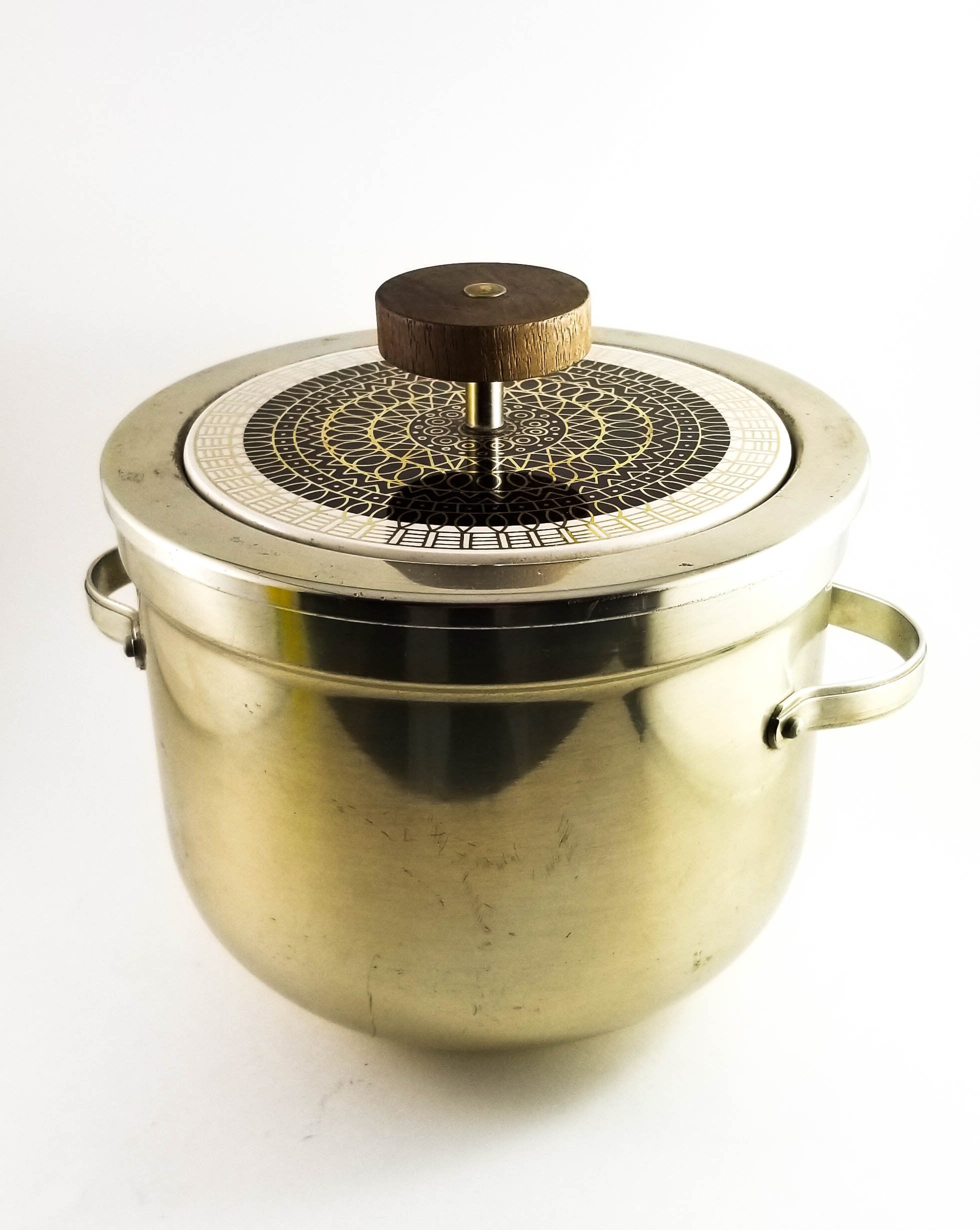 Good Sized BuehnerWanner Durabrass Brass Mid Century Ice Bucket with