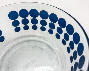 Pyrex 100th Anniversary 1915 Dots 1 QT Clear Vintage Bowl With
