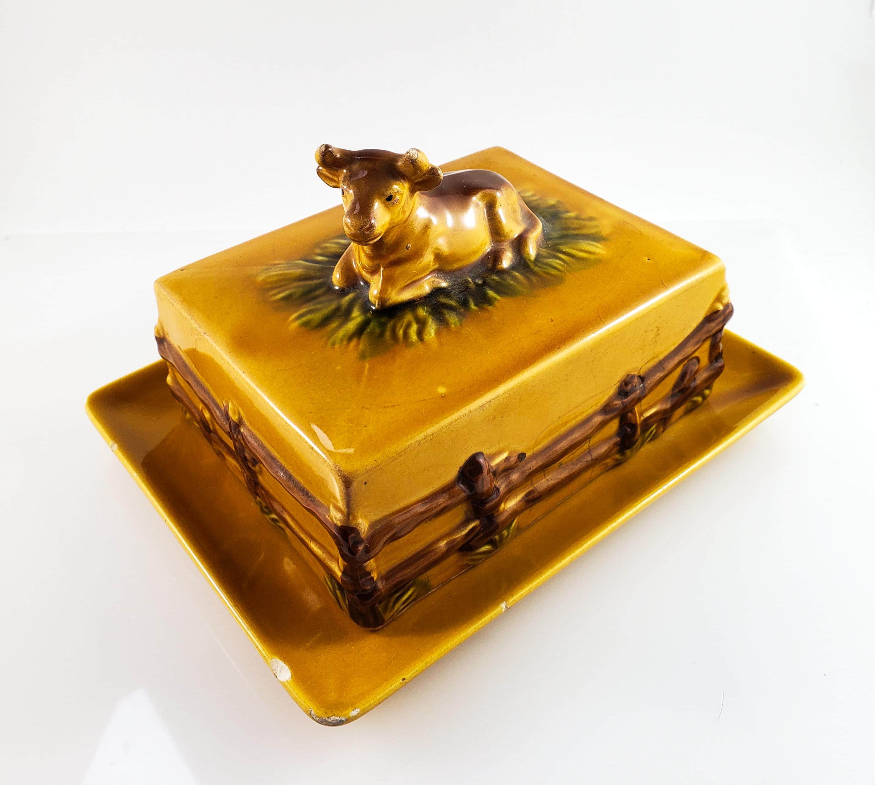 Super Cute Cow Butter Dish