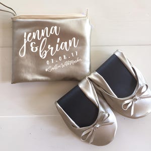 75 Personalized flats for wedding guests | Wedding slippers custom monogram | Monogrammed ballet slippers for wedding| Dancing shoes wedding
