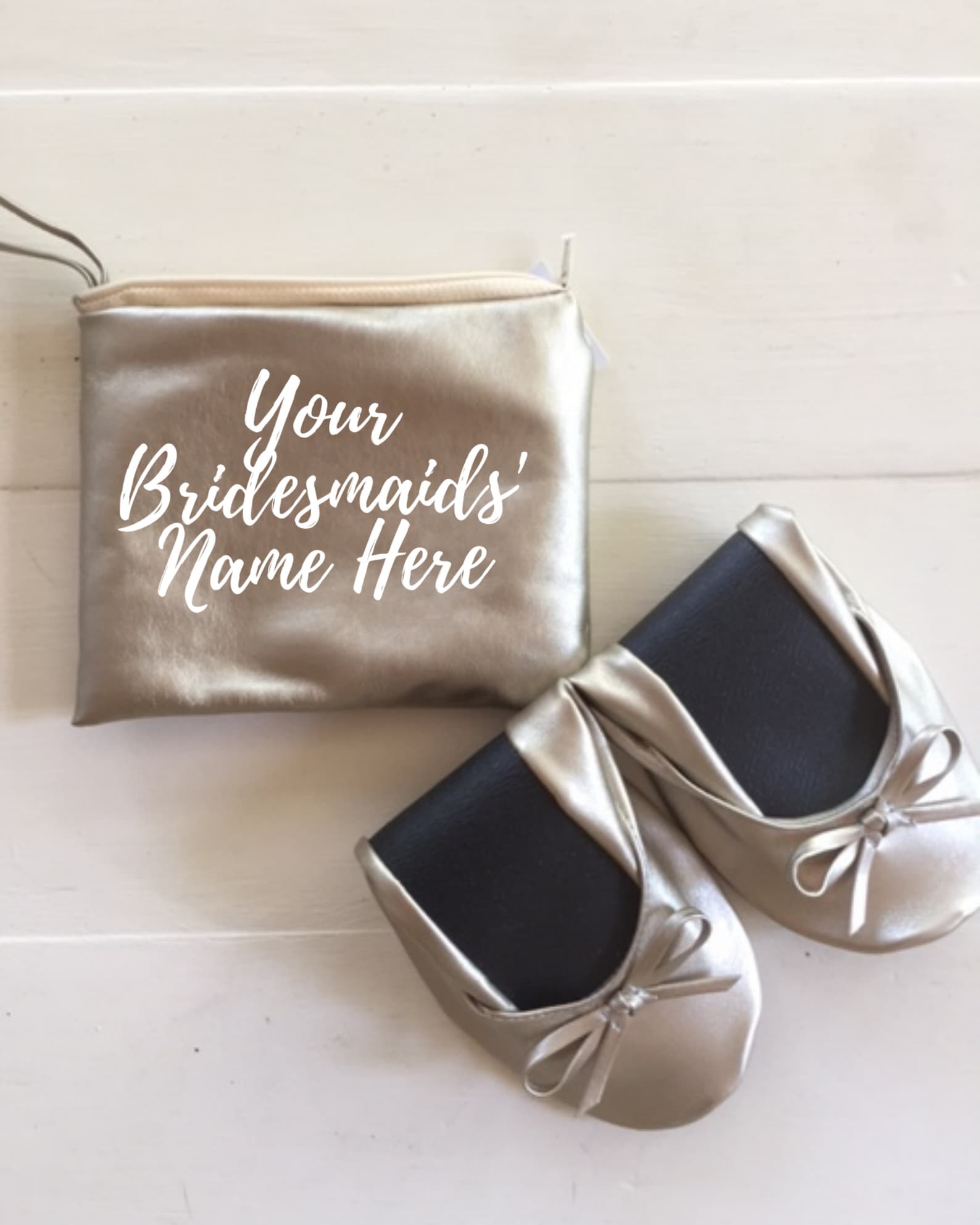 Bulk Ballet Flats: Foldable Wedding Slippers With Tote - Etsy