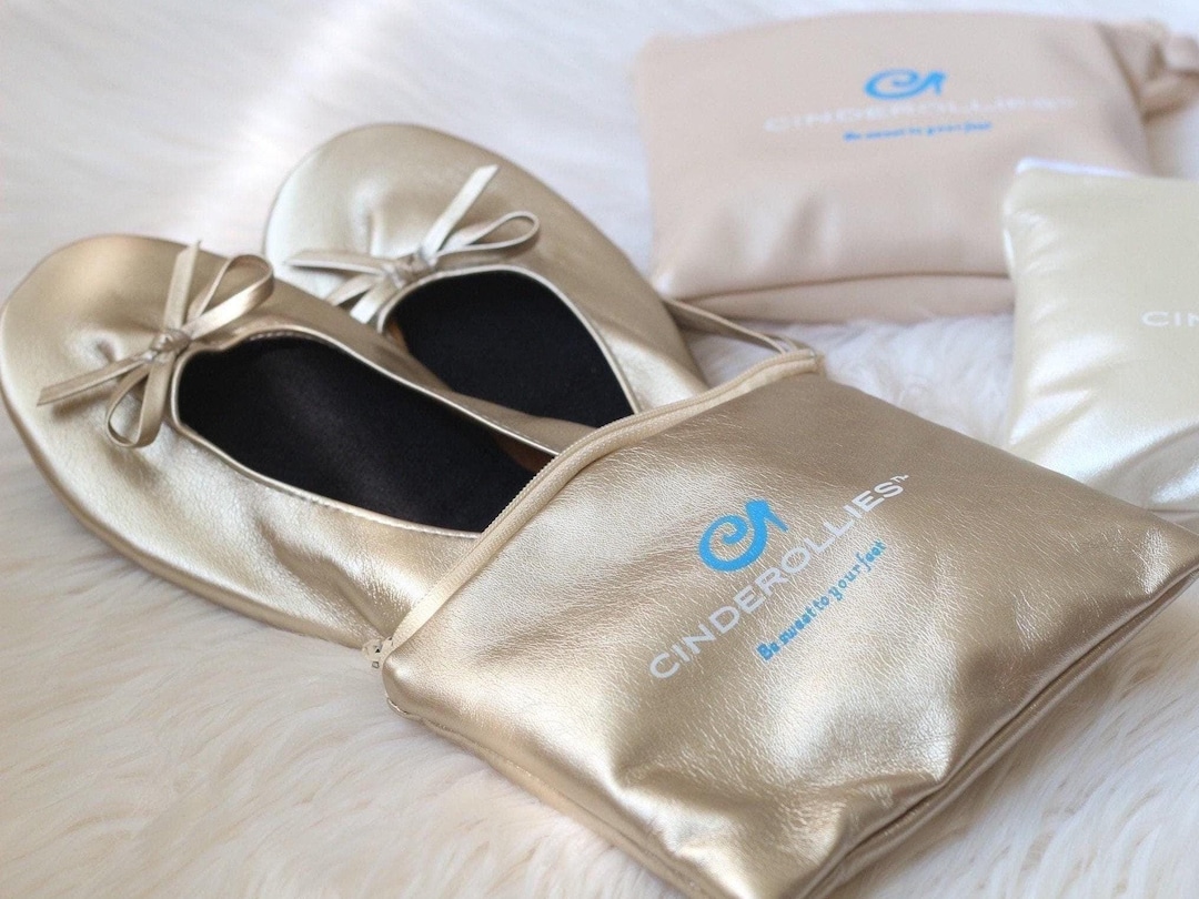 Bulk Foldable Ballet Flats: Wedding Slippers With Tote