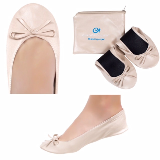 Nude Cinderollies Ballet Flats, Wedding Flats, Bridesmaids Gift, Brid…