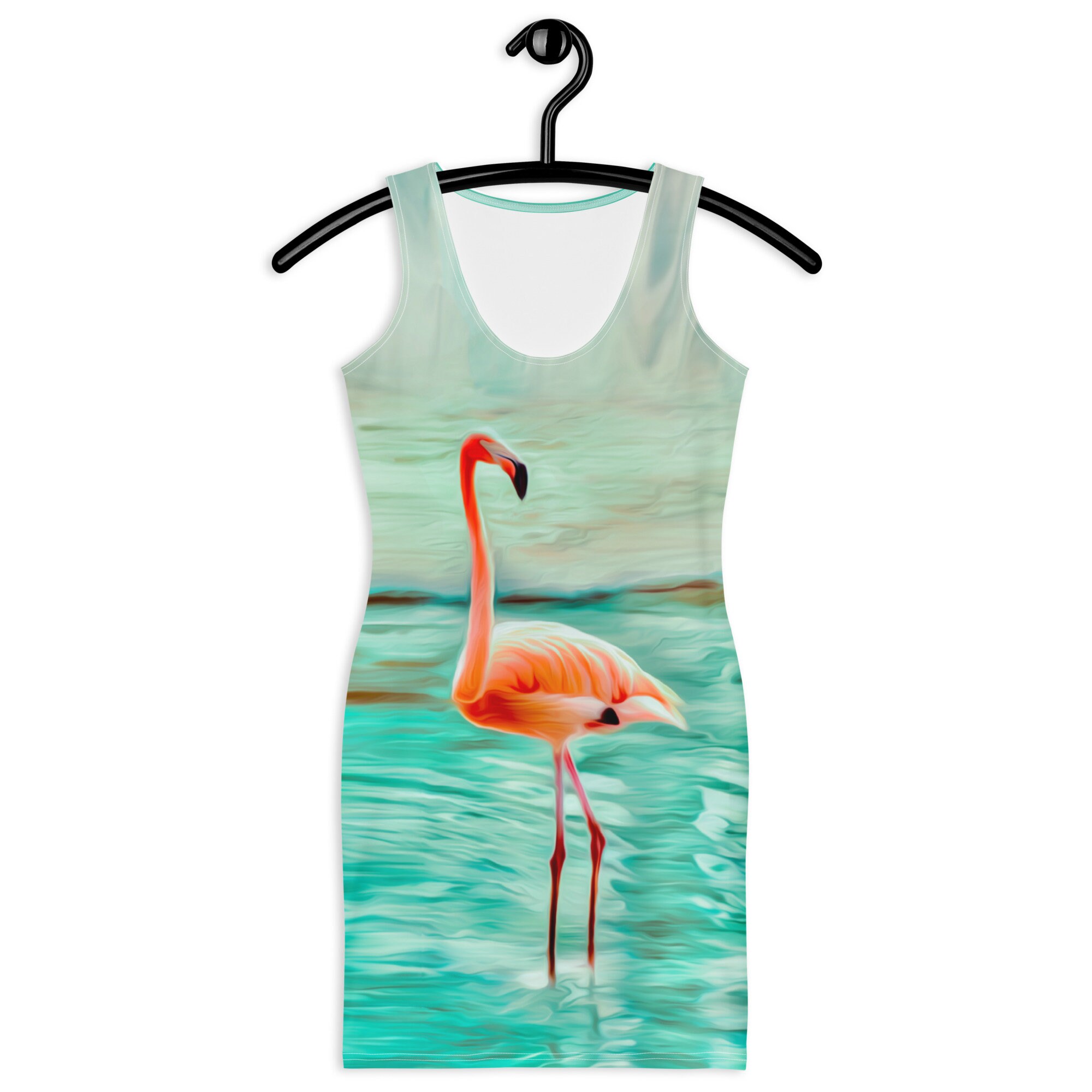 Flamingo Shoulder Tie Mini Dress main image 0