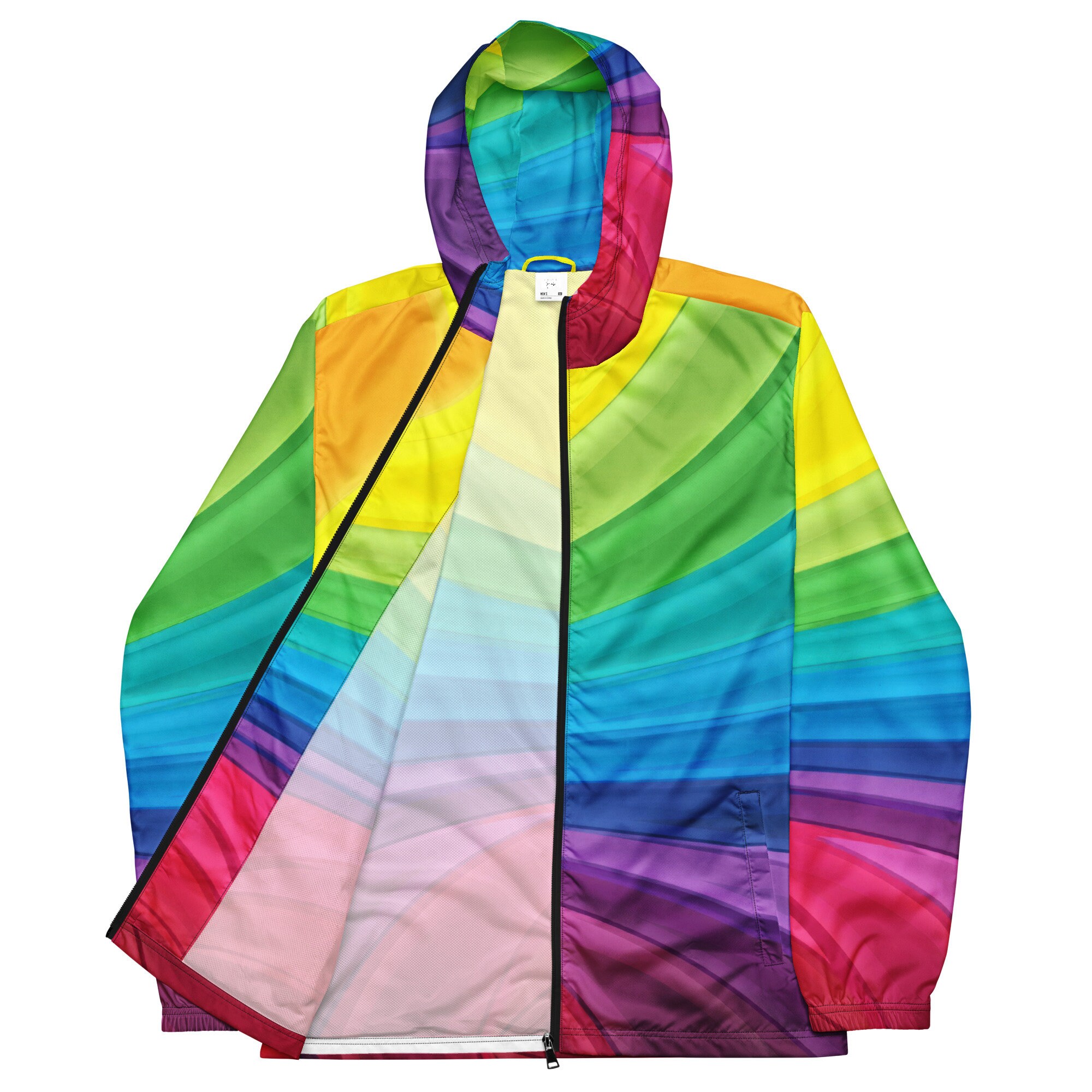 Rainbow Pride Mens Windbreaker Etsy UK