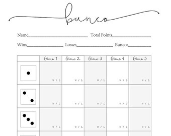 Score sheets | Etsy