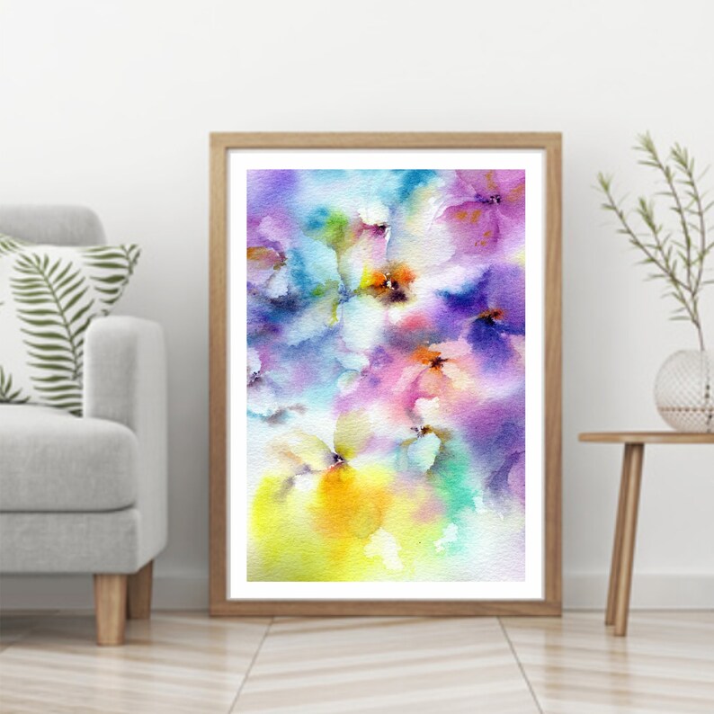 Casa Jardin Y Bricolaje Hermosas Flores Floral Lona Pared Arte